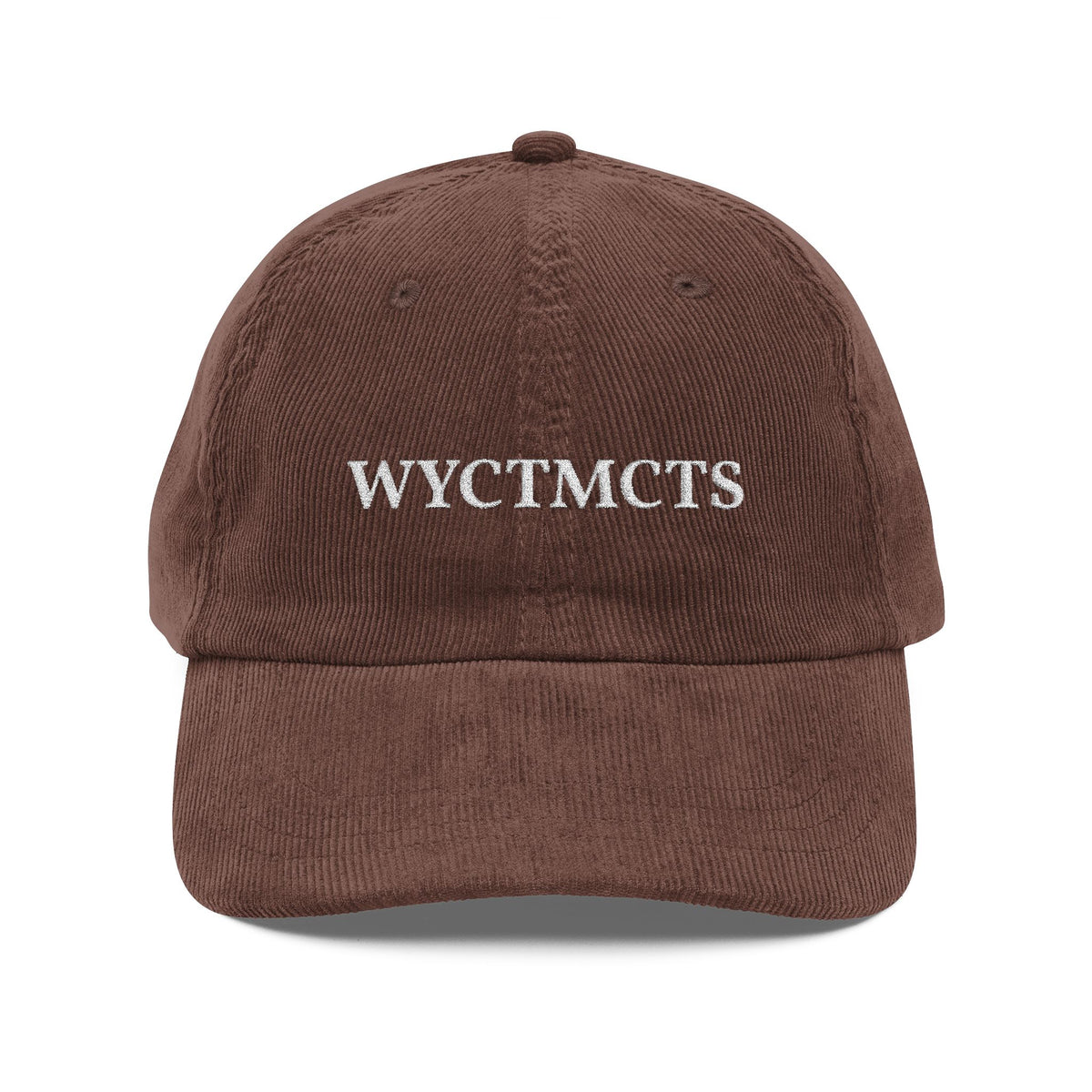 "WYCTMCTS" embroidered hat