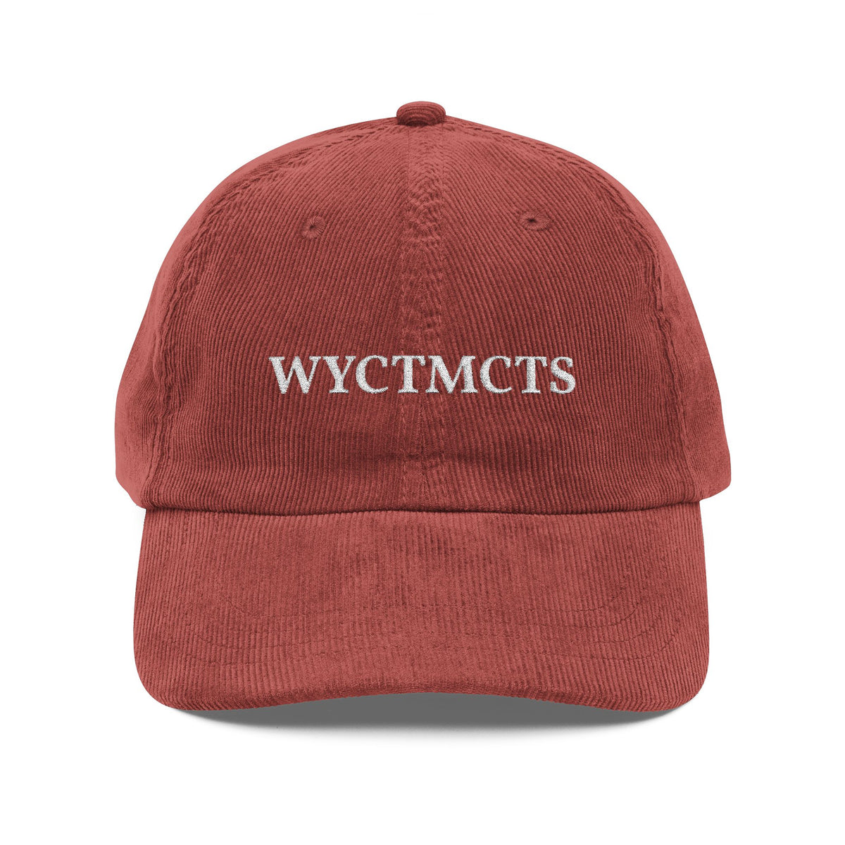 "WYCTMCTS" embroidered hat